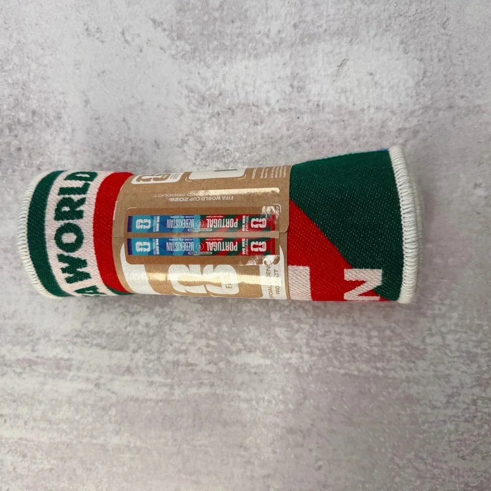 Portugal v Uzbekistan Match Day Scarf Official FIFA World Cup Houston TX Ronaldo